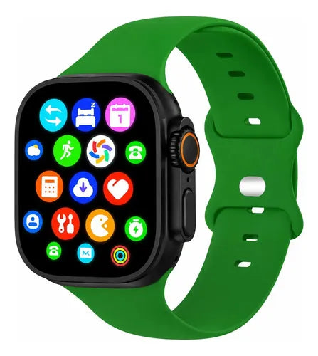 Kit Smartwatch D96 Plus Con Audífonos Inalámbricos Pantalla Led - 7 Correas - Carga Inalámbrica Pantalla Hd Regalo Ideal Fitness Notificaciones Compatible Android Ios Uso Diario Plateado 4 Colores