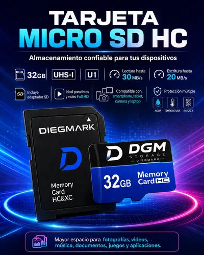 Kit Mini Cámara Acción Wifi 1080p Sumergible + Microsd 32gb Blanco