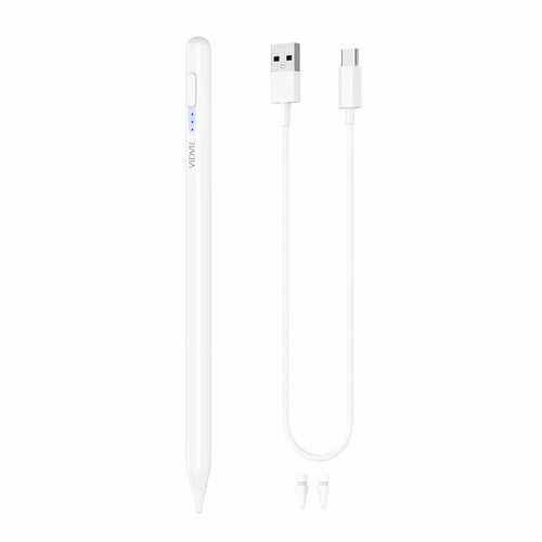 Lápiz Capacitivo Universal Vidvie Ap06 Compatible Con iPad, iPhone Y Android Con 2 Puntas De Repuesto