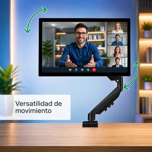 Soporte Monitor Articulado 17 A 32 Pulgadas Vesa Ajustable Negro