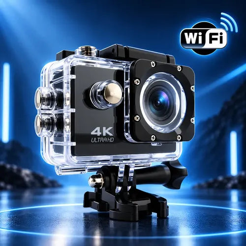 Cámara Deportiva Acción 4k Wifi 16mp 170° Sumergible 30m