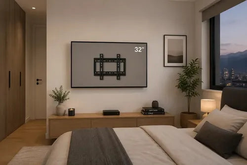 Soporte Fijo De Pared Para Smart Tv De 14 A 42  Con Vesa 200x200 Negro