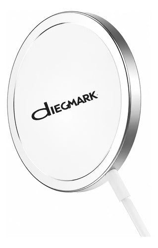 Cargador Magnético 15w + Adaptador Pd20w Para iPhone Samsung Blanco