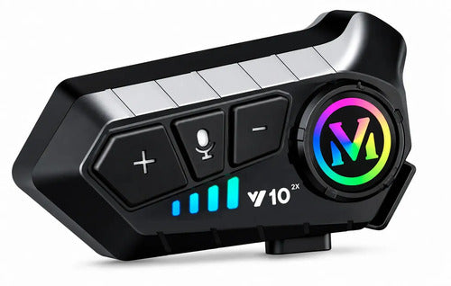 Intercomunicador Diegmark Y10 2x Bluetooth 6.0 Para Cascos De Moto Con Reducción De Ruido Y Resistencia Ipx6