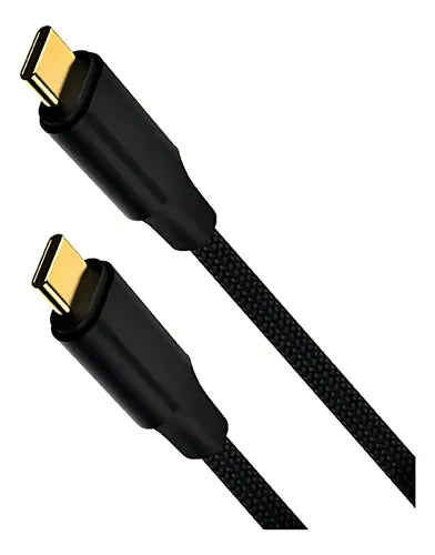 Cable Tipo C A Tipo C Compatible Carga Rápida Negro