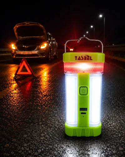 Lámpara Solar Led Camping Linterna Recargable Multifunción Verde