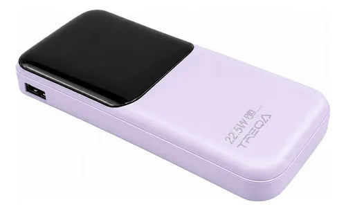 Power Bank Carga Rápida 10000mah 22.5w Pd 4 Cables Integrado Lila