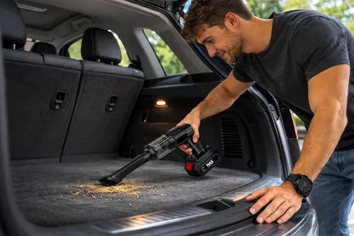 Aspiradora Inalámbrica 12v Portátil Para Auto Y Hogar Negro