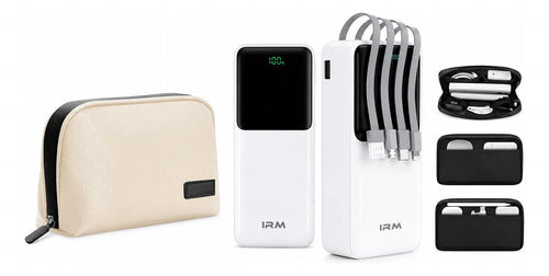 Kit Powerbank Rápido 20000mah Universal + Bolso Organizador