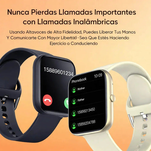 Smartwatch Deportivo Vidvie Sw1618 Para Llamadas Con Pantalla De 1.85  Y Monitor De Salud Negro Look Deportivo