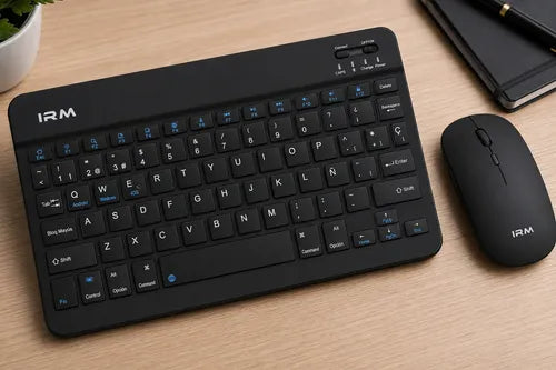 Mini Teclado Y Mouse Irm Inalámbrico Qwerty Español Mk-110