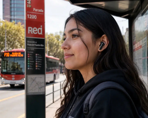 Audífonos Inalámbricos Diegmark Q-59 In-ear Con Bluetooth 5.49 Y Reducción De Ruido Negro