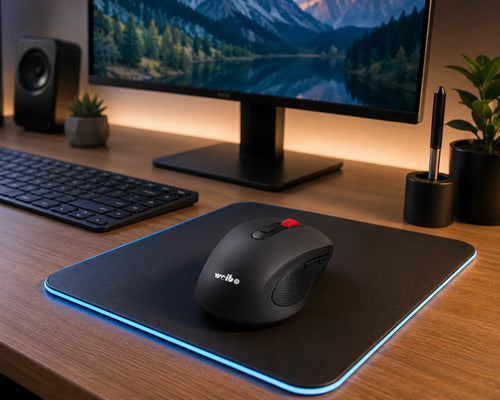 Mouse Inalámbrico 2.4ghz Bluetooth 5.0 1600 Dpi 6 Botones Negro