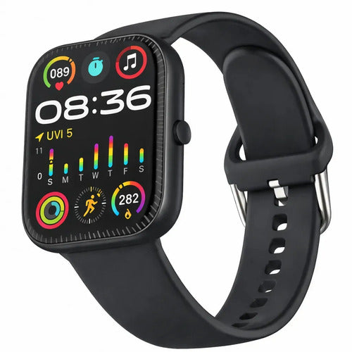 Smartwatch Deportivo Vidvie Sw1618 Para Llamadas Con Pantalla De 1.85  Y Monitor De Salud Negro Look Deportivo