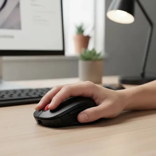 Mouse Inalámbrico Weibo W01 De 1600 Dpi Para Pc Y Notebook Negro