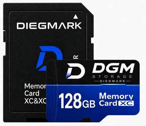 Tarjeta Micro Sdxc Diegmark 128 Gb Uhs-i U1 Clase 10 Para 4k, Con Adaptador Sd