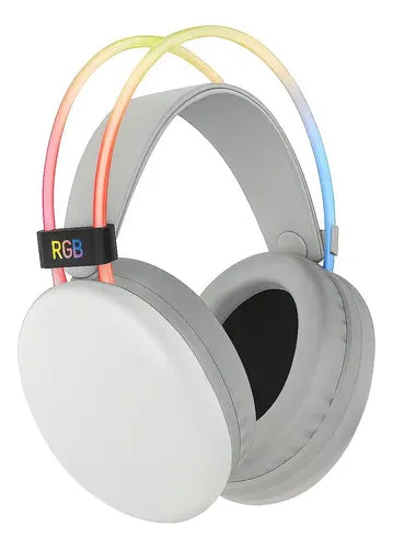 Audífonos Inalámbricos Rgb Pg580 Con Micrófono Y Luces Led