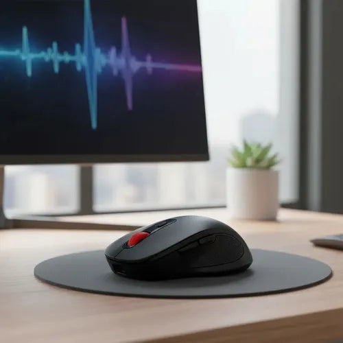 Mouse Inalámbrico Weibo W01 De 1600 Dpi Para Pc Y Notebook Negro