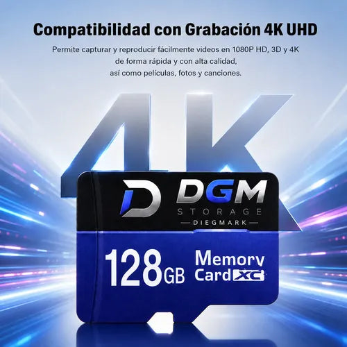 Tarjeta De Memoria Micro Sdxc 128gb Clase 10 Uhs-i U3 V30 4k