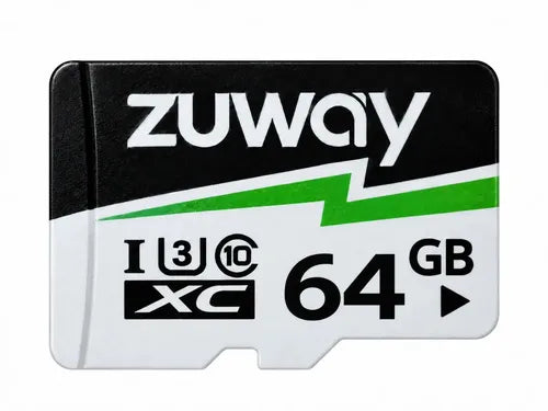 Tarjeta De Memoria Microsd Zuway 64gb Clase 10 U3 A1 Alta Velocidad 100mb/s Premium Compatible Con Nintendo Swicht 1, Video 8k, Celulares, Tablets, Cámaras De Seguridad Y Deportivas, Uso Profesional