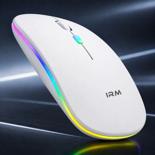 Mouse Inalámbrico Recargable Bluetooth 5.0 2.4 Ghz 1600 Dpi Blanco