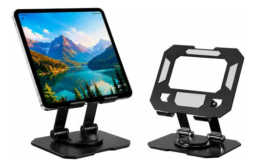 Kit Teclado Mouse Bluetooth Soporte Metal 360° Para Tablet