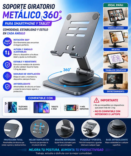 Kit Para Tablet De Teclado Y Mouse Gamer + Soporte Metálico Gris/negro Gris Oscuro