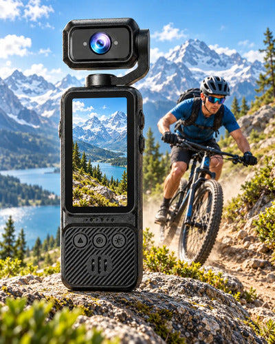 Cámara Deportiva Pocket 1080p Wifi Pantalla Antivibración