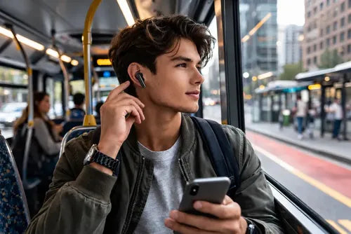Audífonos Inalámbricos Diegmark Q-59 In-ear Con Bluetooth 5.49 Y Reducción De Ruido Negro