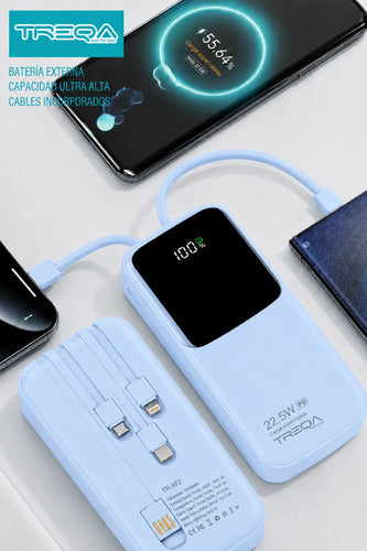 Batería Externa Powerbank 20000mah Carga Rápida Pd 3.0 22.5w