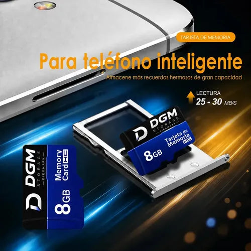 Tarjeta Microsdhc Diegmark 8gb Clase 10 U1 Con Adaptador Sd Para Celulares Y Tablets