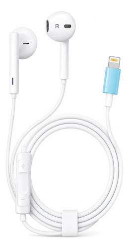 Audífonos In-ear Earx Con Micrófono Para iPhone Con Sonido Hi-fi Y Bajos Potenciados Blanco
