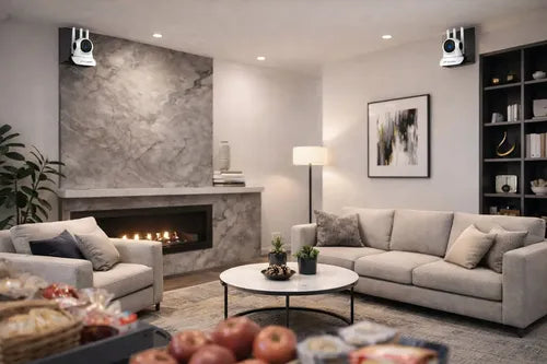 Cámara De Seguridad Wifi Jt-clear Hd Para Hogar Con Cabezal Giratorio Y Visión Nocturna Blanco