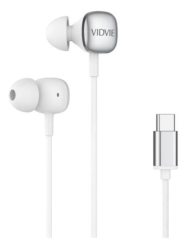 Audífonos In-ear Diegmark Tipo C Para Xiaomi Y Redmi Con Micrófono Y Sonido Hd Blanco