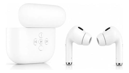 Audífonos In-ear Bluetooth Inalámbricos Blancos Con Estuche De Carga Y Sonido Premium Blanco