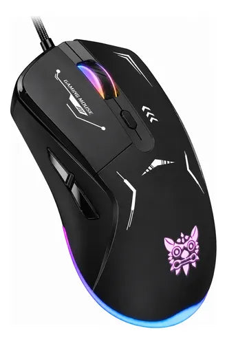 Mouse Gaming Rgb Con Cable Usb 3600 Dpi Alta Precisión Negro