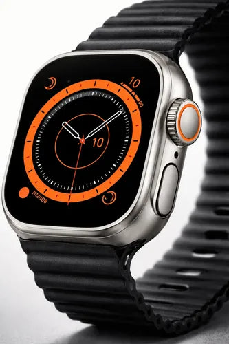 Smartwatch Vidvie Ultra 1.85  Aleación Zinc Bluetooth 5.0 Blanco Corrugado Negro