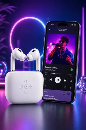 Audífonos In-ear Bluetooth Inalámbricos Blancos Con Estuche De Carga Y Sonido Premium Blanco