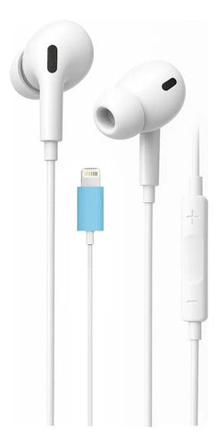 Audífonos In-ear Diegmark S2-e Con Micrófono Y Conector Compatible Para iPhone Y iPad Blanco