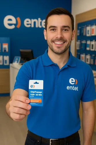 Chip Prepago Entel 1gb + 30 Minutos E Sim 3 En 1