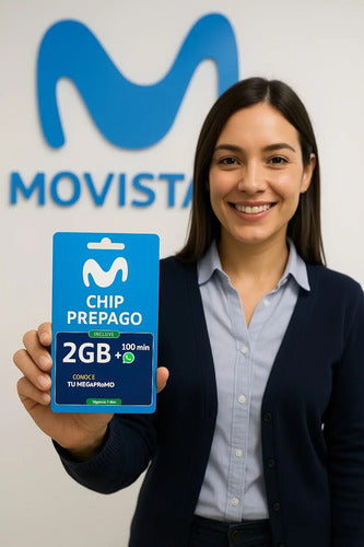Chip Movistar Prepago Pack 50 Unidades Sim Prepago 3 En 1