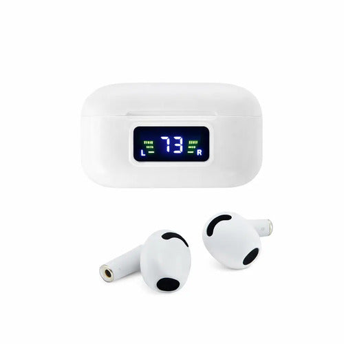 Audífonos Inalámbricos Tws Diegmark T19 Bluetooth 5.3 Con Cancelación De Ruido Y Micrófono Blanco