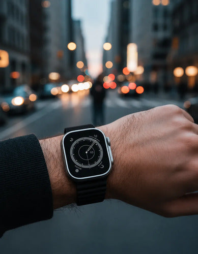 Smartwatch Vidvie Ultra 1.85  Aleación Zinc Bluetooth 5.0 Blanco Corrugado Negro