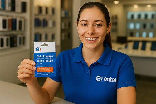 Chip Entel Prepago Pack 25 Unidades Sim Prepago 3 En 1