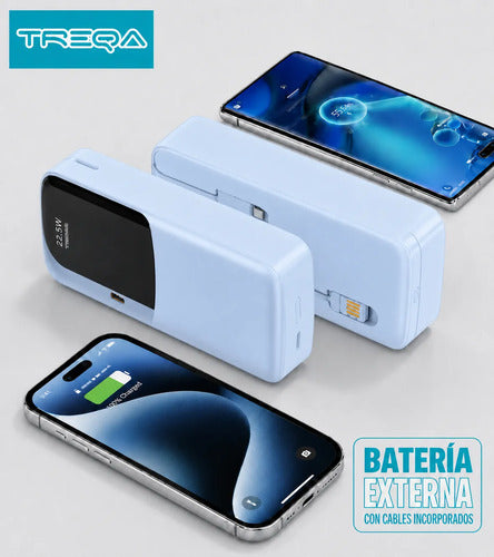 Batería Externa Powerbank 20000mah Carga Rápida Pd 3.0 22.5w