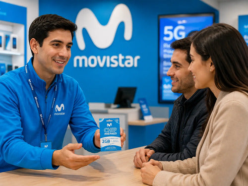 Sim Movistar Prepago 100 Minutos + 2gb Pack 5 Unidades 3 En 1