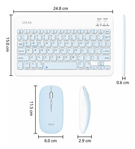 Mini Teclado Y Mouse Irm Inalámbrico Qwerty Español Mk-110
