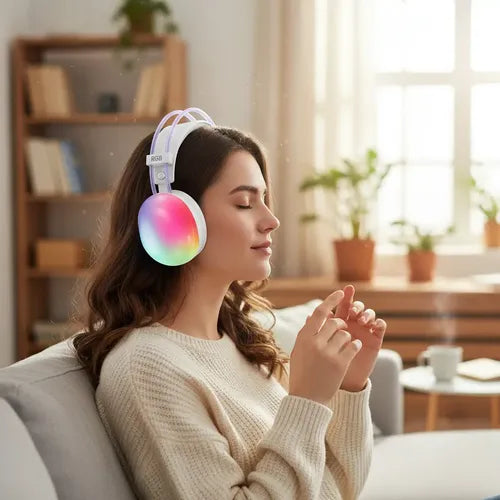 Audífonos Rgb P880 Inalámbricos V5.3 Plegables Super Bass