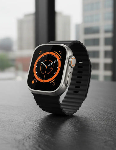 Smartwatch Vidvie Ultra 1.85  Aleación Zinc Bluetooth 5.0 Blanco Corrugado Negro