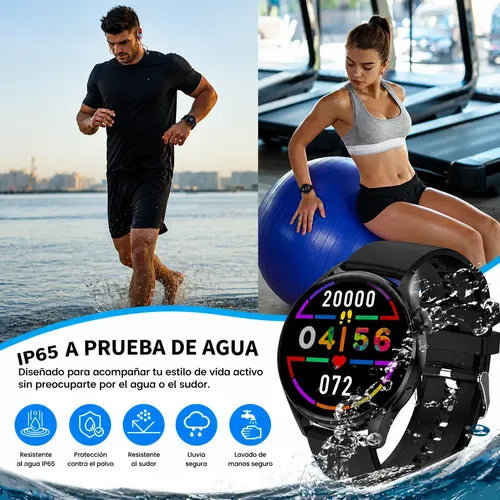 Smartwatch Deportivo Gt5 Control Salud Llamadas Nfc Negro Sport